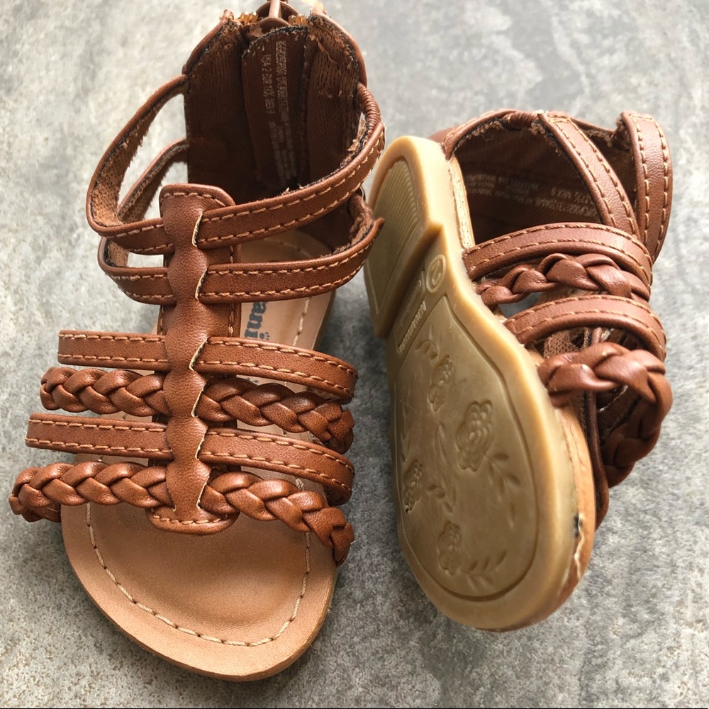 Brown leather sandals